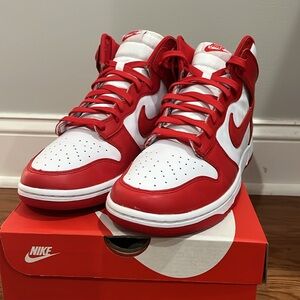 Men’s Nike Dunk High University Red